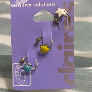 3/$12 Claire's Colorful Star Ear Cuff Set